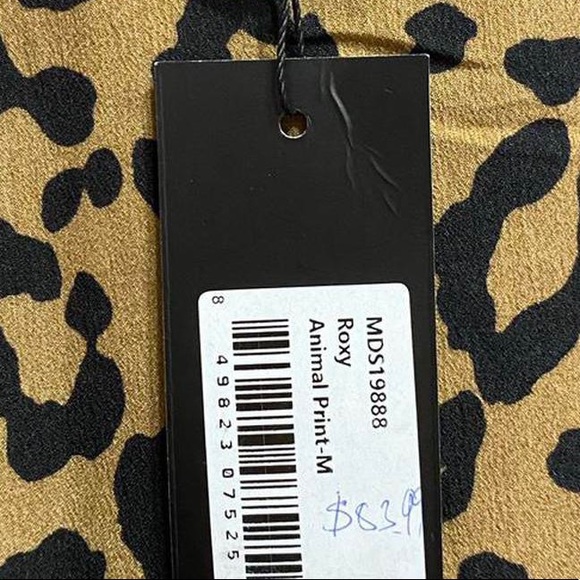 Tan animal print boho dress - Picture 5 of 5